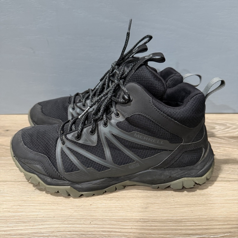 Merrell Thermo Freeze Mid Hiking Boots Mens 10.5 Waterproof Black J35825